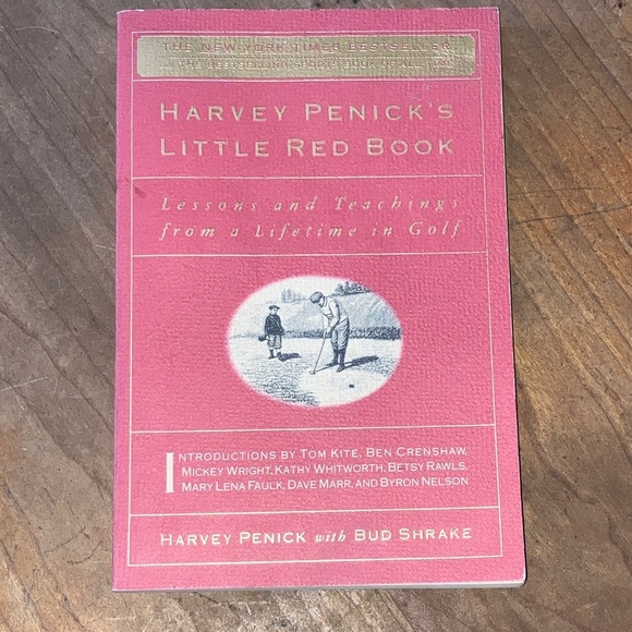 GOLF Book Harvey Penick's Little Red Book - lessons & teachings a lifetime golf - Picture 2 of 16